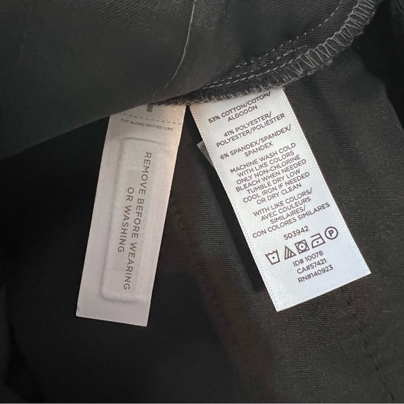 NWT Ann Taylor Loft High Waist Marissa Skinny Slate Gray Trousers Pants 0Petite - Picture 9 of 13